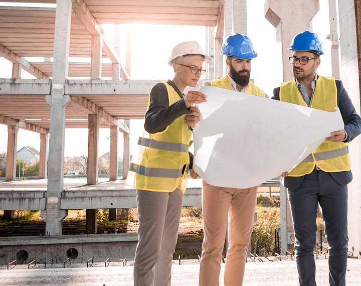 3 People Construction Site